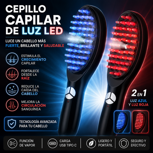 Cepillo de terapia capilar con vapor